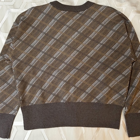 Ann Taylor Jacquard Striped Sweater - Picture 2 of 4